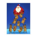 Santa Pyramid Postcard postcards