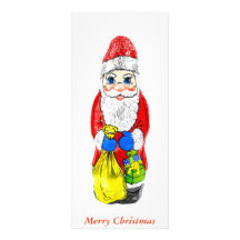 Santa Rack Card Bookmark Template