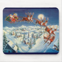 SANTA & REINDEER by SHARON SHARPE Mousepads