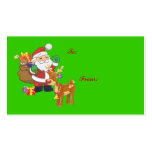 Santa & Reindeer Gift Tags Business Card