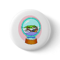 Santa Reindeer Snow Globe