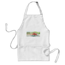 Santa, Reindeer & Snowmobile aprons