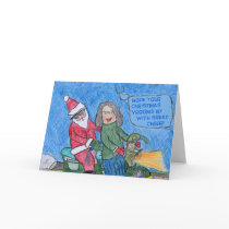 Santa Rides Again cards