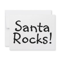 Santa Rocks 1 Invitations