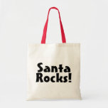 Santa Rocks 1 Tote Bags