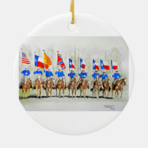 Santa Rosa Palomino Club Vernon Texas Christmas Tree Ornaments