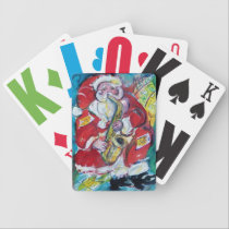 SANTA & SAX, CHRISTMAS PARTY playing cards