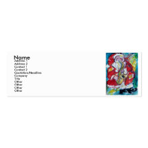 SANTA & SAX, CHRISTMAS PARTY BUSINESS CARD TEMPLATES