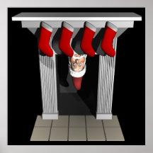 Santa Scope Posters