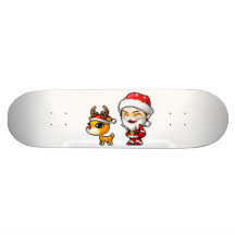 santa skateboard