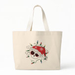 Santa Skull Tote Bags
