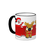 Santa Sleigh Mug
