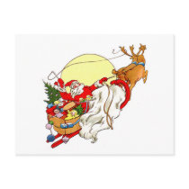 Santa Sleigh postcards