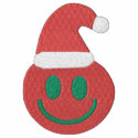 Santa Smiley Face with Hat embroidered shirts