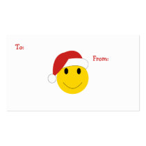 Santa Smiley Holiday cards and gifts. Business Card