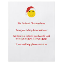 Santa Smiley Holiday cards and gifts. Full Color Flyer