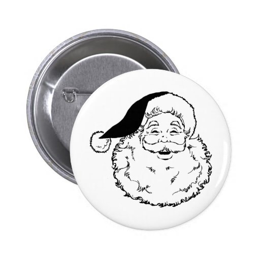 Santa Smiling Button