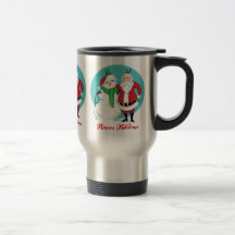 Santa Snowman Photo Coffee Mug