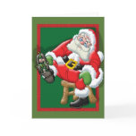 Santa stepped on the Elf Greeting Card