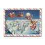 SANTA & STRIPED BORDER by SHARON SHARPE Postcards
