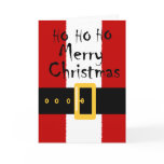 Santa Suit Christmas Card