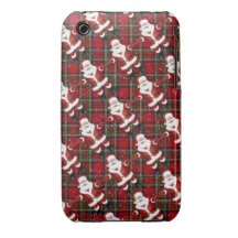 Santa sur le plaid coques iPhone 3 Case-Mate