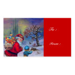SANTA VINTAGE 2 GIFT TAG BUSINESS CARD TEMPLATE