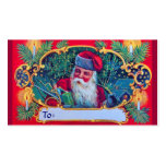 SANTA VINTAGE GIFT TAG BUSINESS CARDS