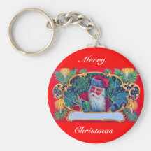SANTA VINTAGE KEYCHAIN