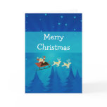 Santa Winter Scene Christmas Card