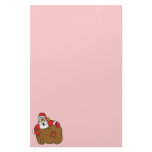 Santa with empty sack stationery