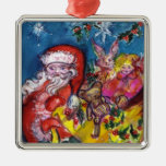SANTA WITH GIFTS CHRISTMAS ORNAMENTS