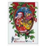 SANTA WITH GIFTS GREETING CARDS