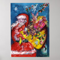 SANTA WITH GIFTS POSTER