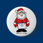 Santa with his Masonic Apron buttons
