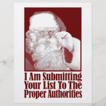 Santa, Your Christmas List, and The Authorities Full Color Flyer