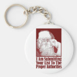 Santa, Your Christmas List, and The Authorities Key Chains