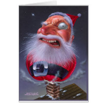 santaclause_chimney greeting card