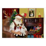 Santa's 2 Jack Russell's Card