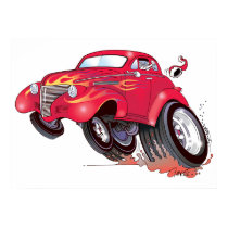Santa's 39 Chevy poster posters