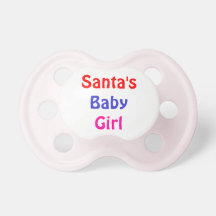 Santa's Baby Girl Pacifier