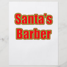 Santa's Barber Custom Flyer