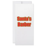 Santa's Barber rack cards