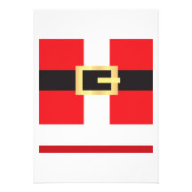 Santas Belt Invitations