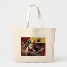 Santa's Black Labrador Bag