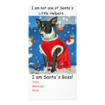 Santa's Boss Photocard Photo Cards