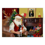 Santa's Boston Terrier Cards