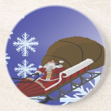 Santa's Card Coasters