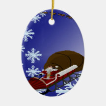 Santa's Card Ornament