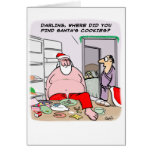 Santa's Cookies Greeting Card